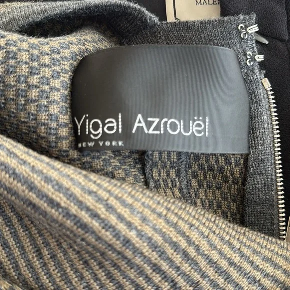 Yigal Azrouël Wool Mini Dress Size M - Picture 9 of 11